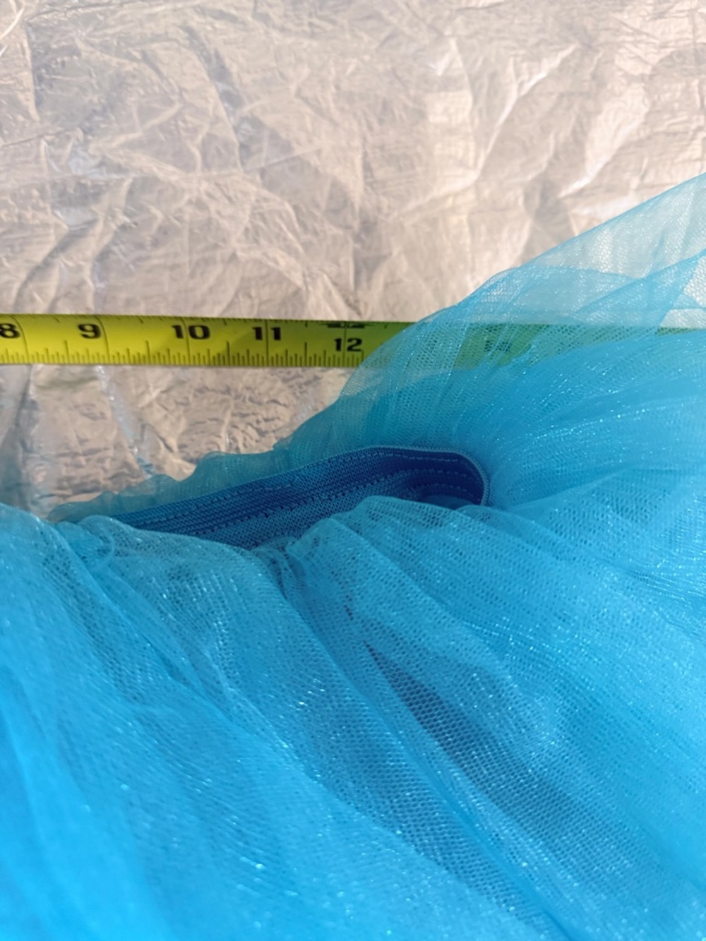 Blue Tulle Ruffled Tutu Skirt - Picture 2 of 4